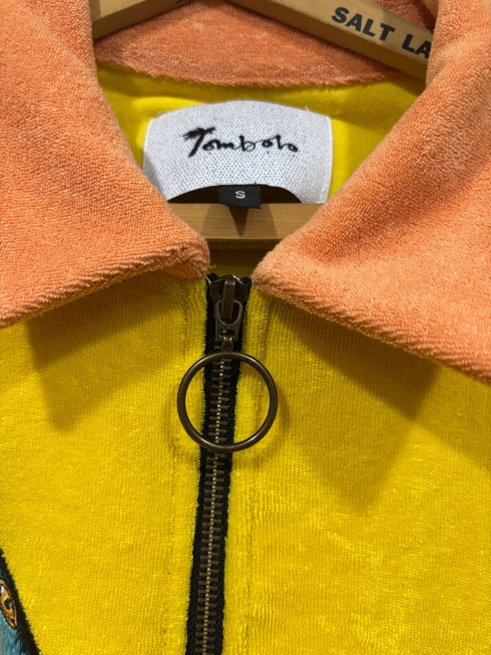 Tombolo 'Shark Bait' Cabana Terry Polo Shirt Size Small - Picture 8 of 12
